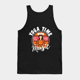 Yoga time with music Tank Top